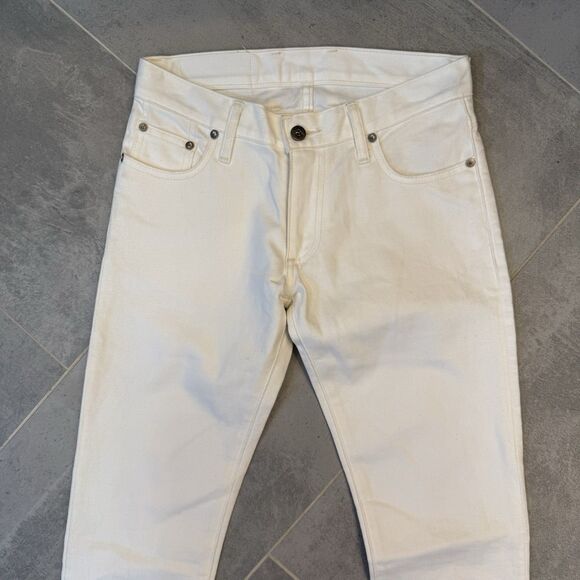 3sixteen x Self Edge 577BSP Slim Tapered Jeans – White – Size 28 x 34 - Picture 5 of 11